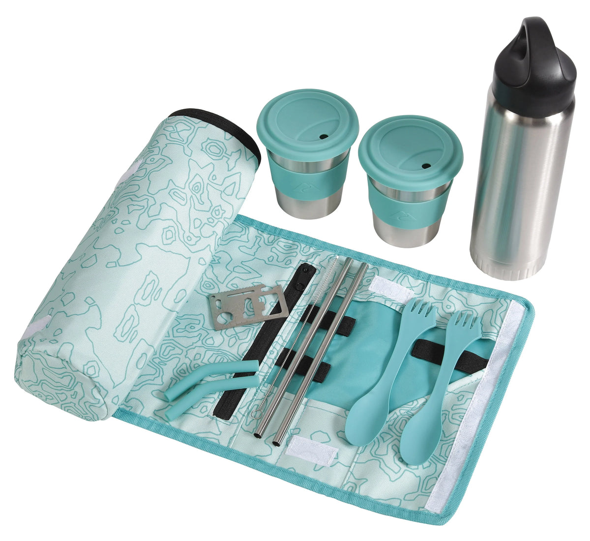 10 Piece Reusable Cutlery & Drinkware Combo Set R821256