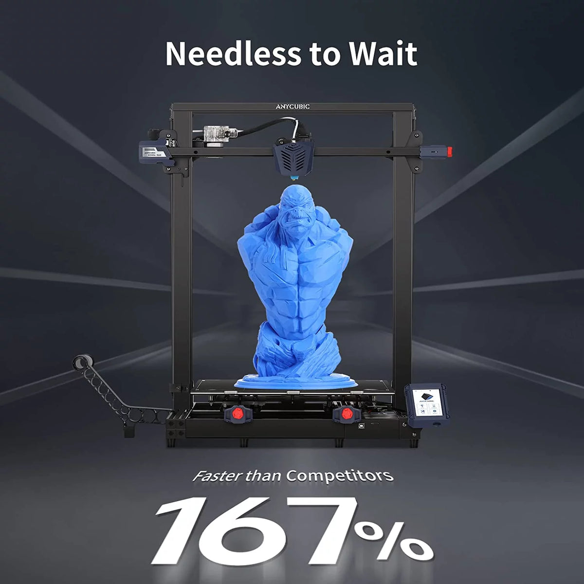 Black FDM 3D Printer with Auto Leveling O90558