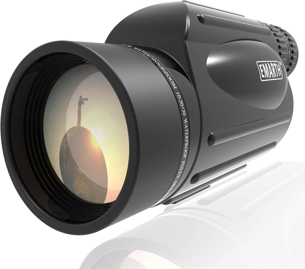 10-30X50 Zoom Monocular Telescope BAK4 Prism Waterproof V11105