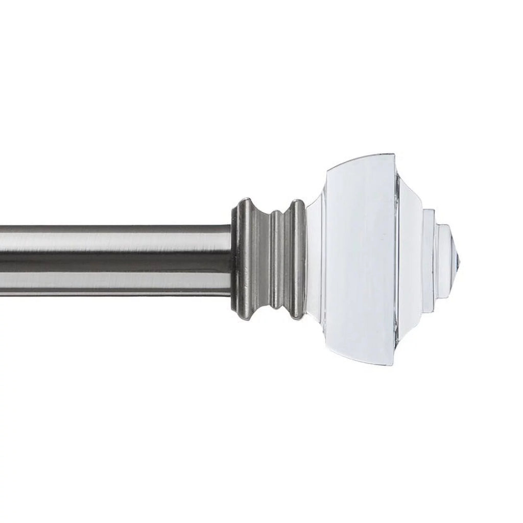1" Curtain Rod Set Brushed Nickel 72"-144" G36753