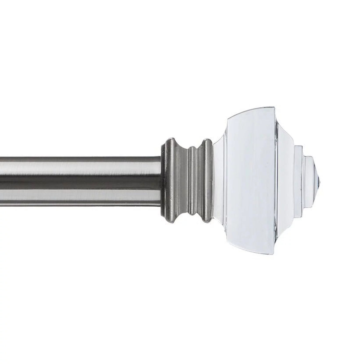 1" Curtain Rod Set Brushed Nickel 72"-144" G36753