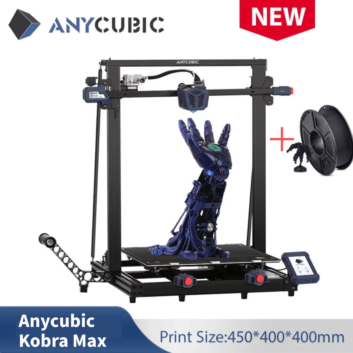 Black FDM 3D Printer with Auto Leveling O90558