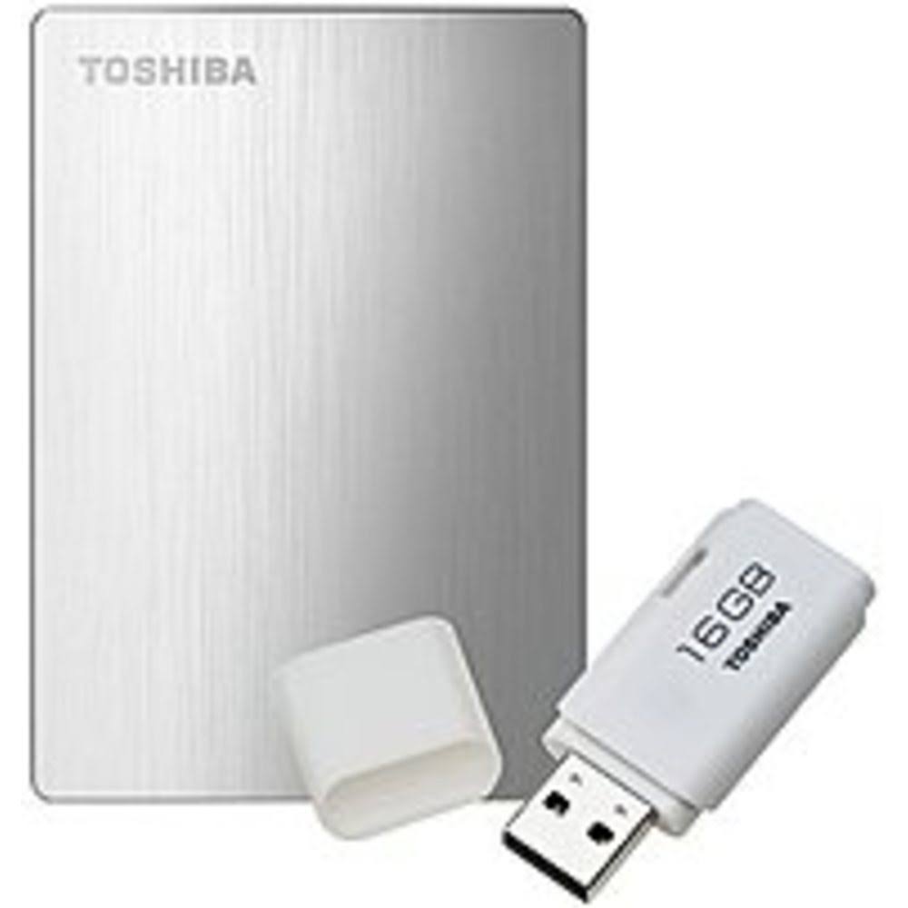 1 TB External Hard Drive with 16 GB Flash Drive T538