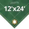 10 oz Green Canvas Tarps 12 x 24 S99229