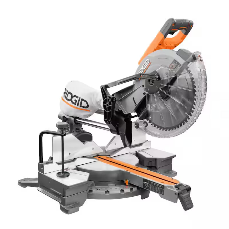 15 Amp 12 in. Dual Bevel Sliding Miter Saw with 18-Gauge Brad Nailer Z464535