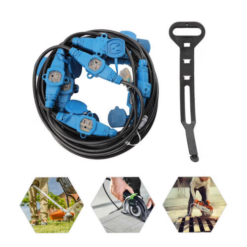 12 Awg 13 Plugs 65FT Power Extension Cord J984