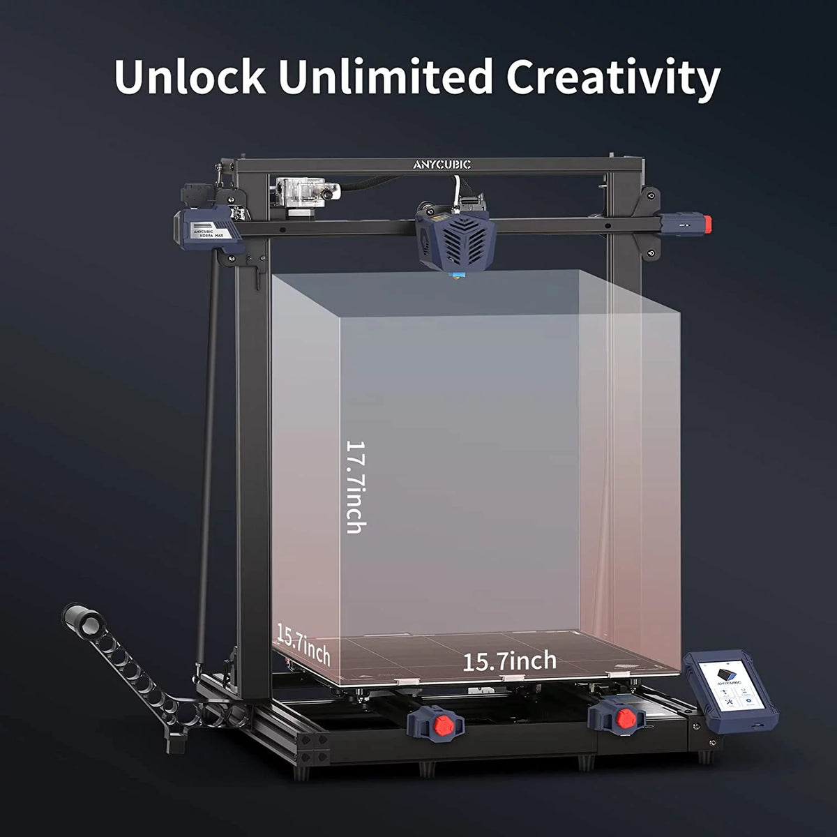 Black FDM 3D Printer with Auto Leveling O90558