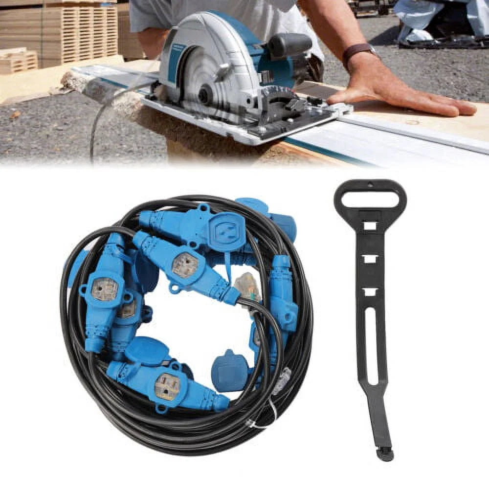 12 Awg 13 Plugs 65FT Power Extension Cord J984