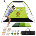 10 x 7 ft Golf Practice Net with Golf Mat, Tees and Balls H315