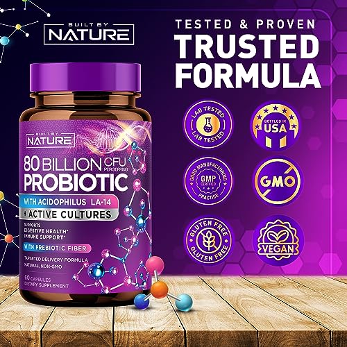 80 Billion CFU Probiotic Supplement - 30 Capsules Q870