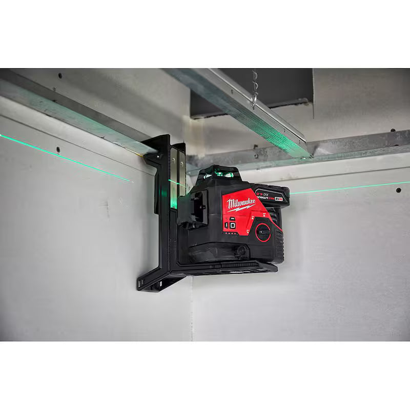 12-Volt Cordless Green 3-Plane Laser Level Kit with Laser Distance Meter M191031