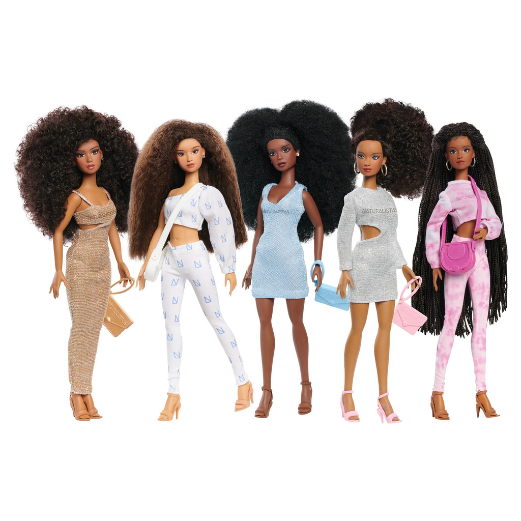11.5-inch Fashion Doll with 4B Textured Hair, Medium Brown Skin Tone B4068