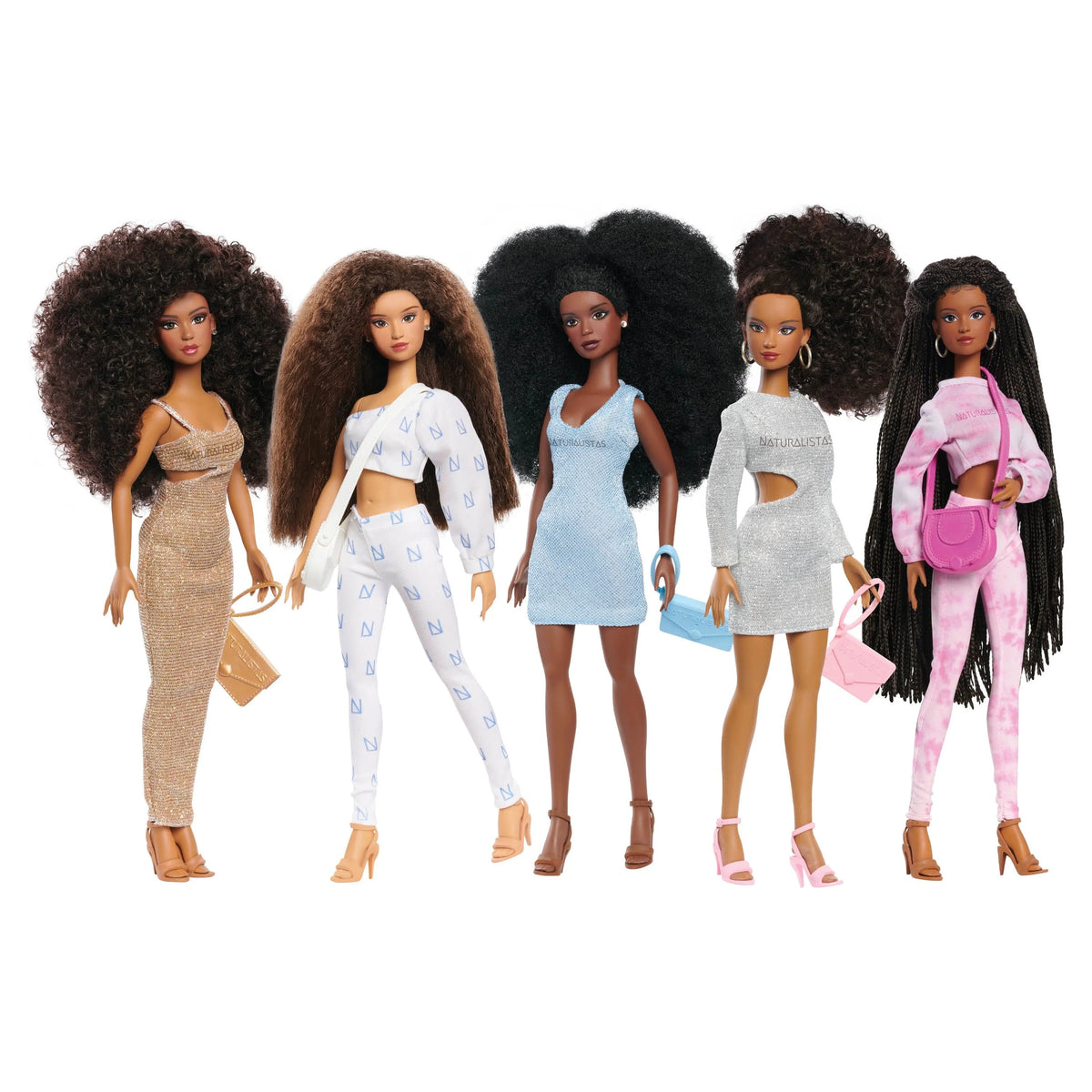 11.5-inch Fashion Doll with 4B Textured Hair, Medium Brown Skin Tone B4068