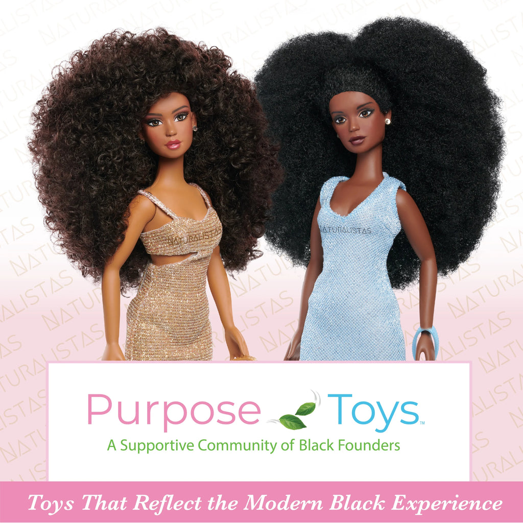 11.5-inch Fashion Doll with 4B Textured Hair, Medium Brown Skin Tone B4068
