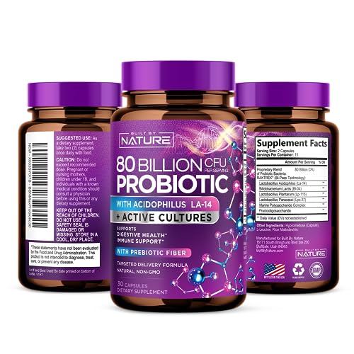 80 Billion CFU Probiotic Supplement - 30 Capsules Q870