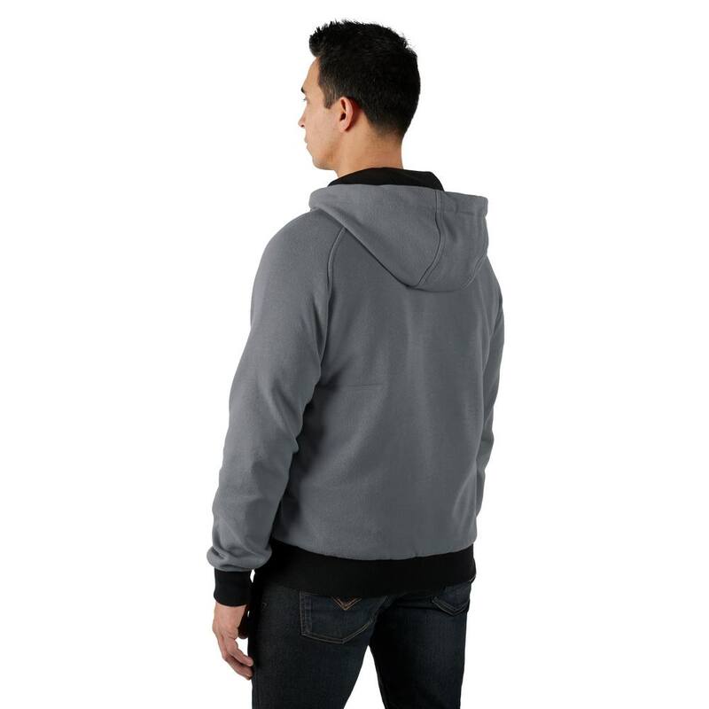 12-Volt Cordless Gray Heated Jacket Hoodie Kit D566279