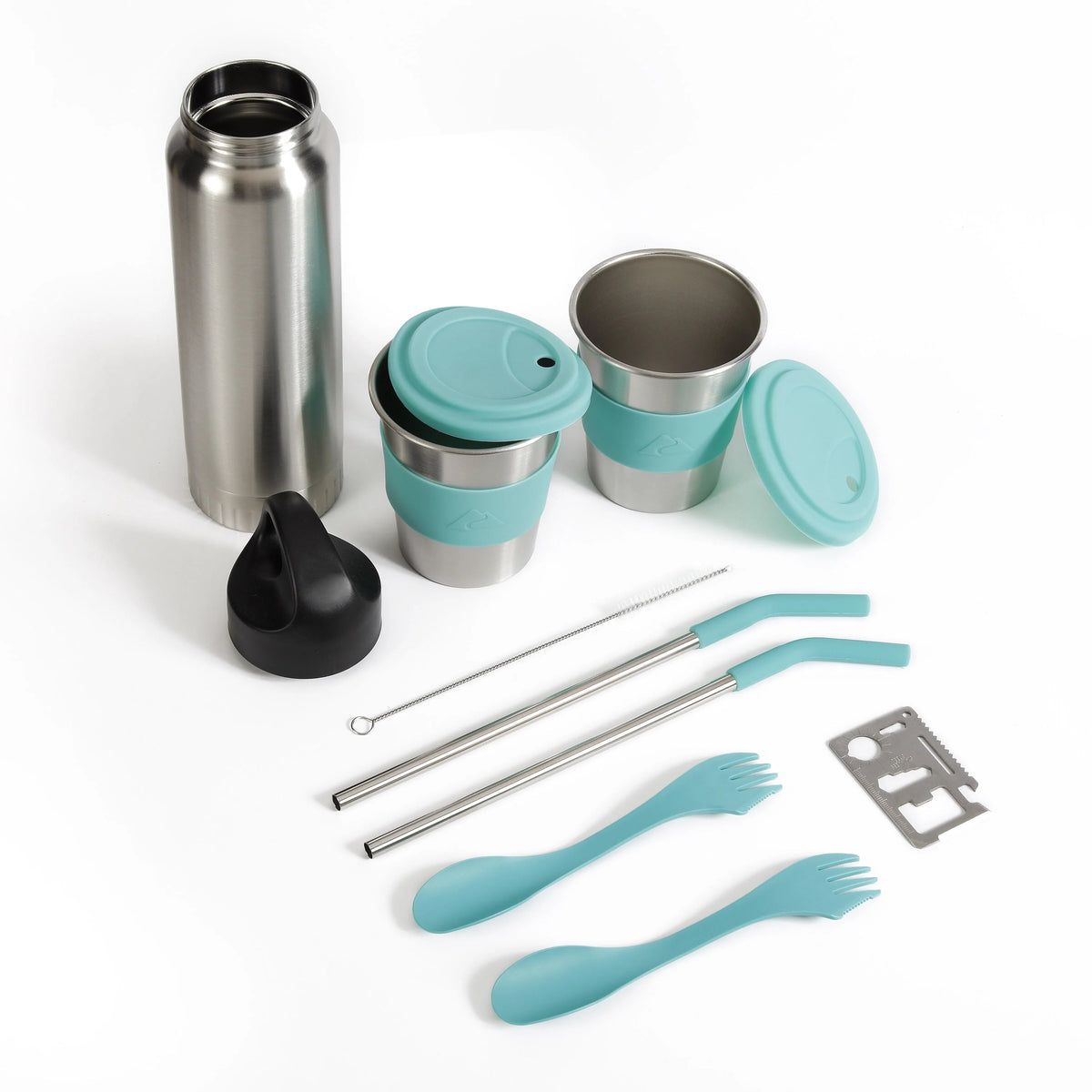 10 Piece Reusable Cutlery & Drinkware Combo Set R821256