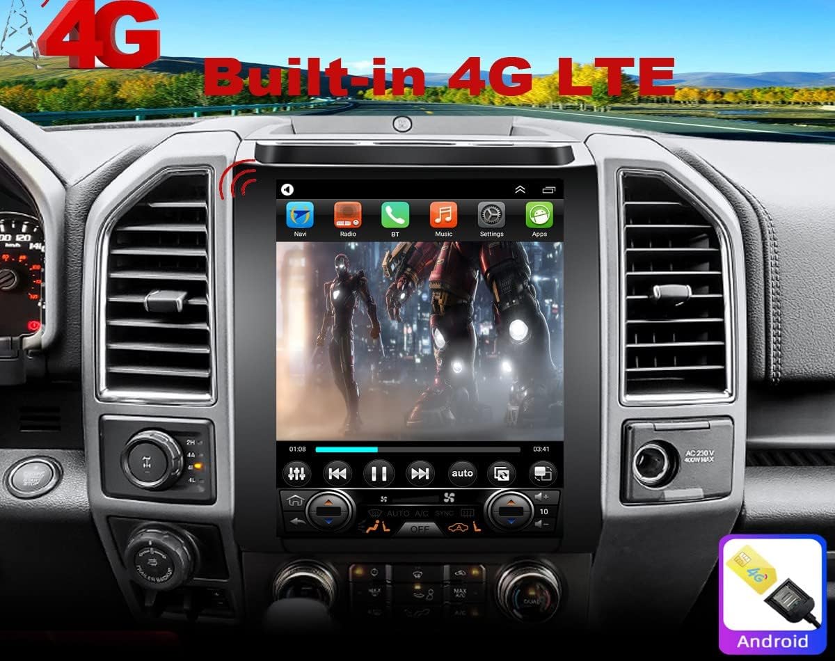 12.1inch Touch Screen Car Stereo Navigation with Wireless Carplay T84266