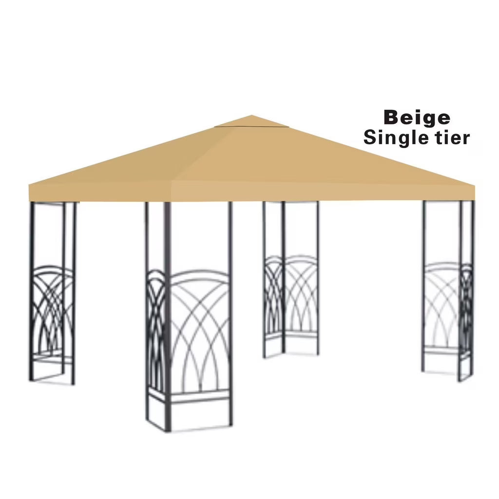 10x10' Replacement Canopy Top Patio Pavilion Gazebo Sunshade Polyester Cover Q3188