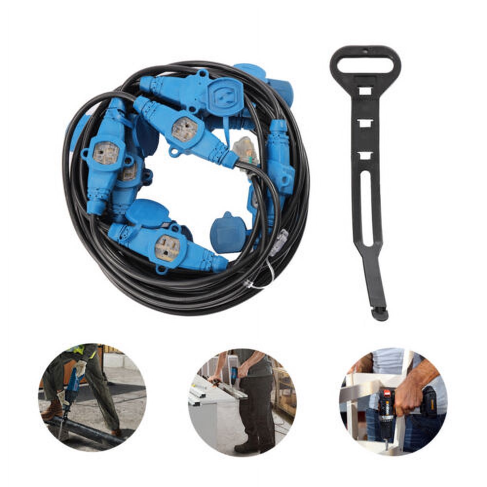 12 Awg 13 Plugs 65FT Power Extension Cord J984