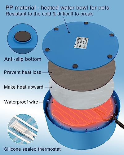 108 OZ 30 Watts Heated Water Bowl U3315