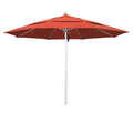 11 ft. Fiberglass Double Vent Olefin Market Umbrella Red E817503