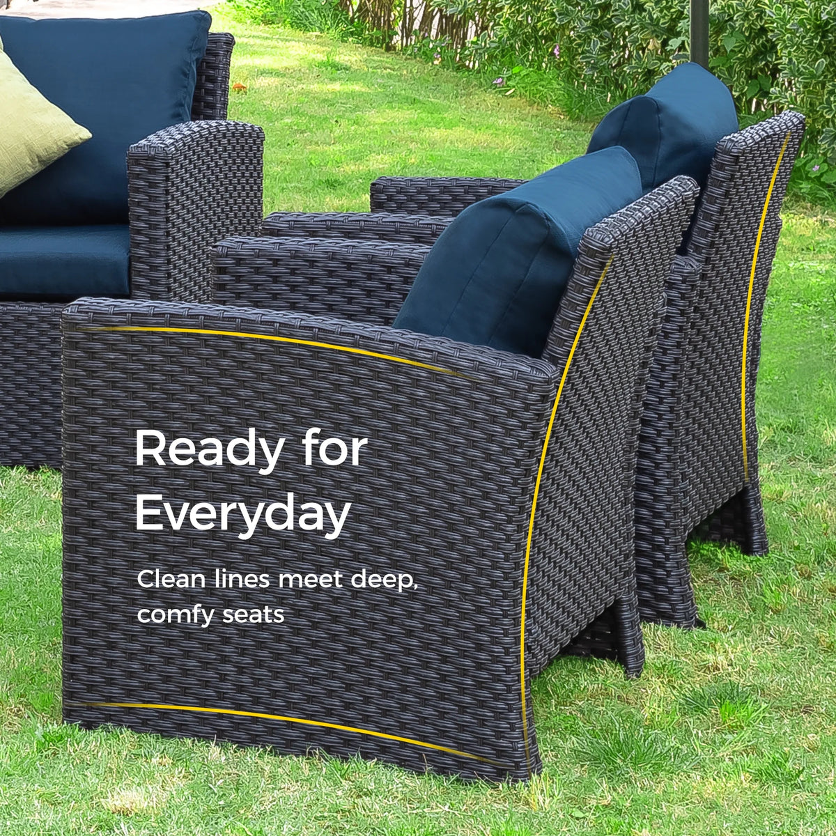 10 Pieces All Weather PE Wicker Rattan Outdoor Sectional Sofa M227941