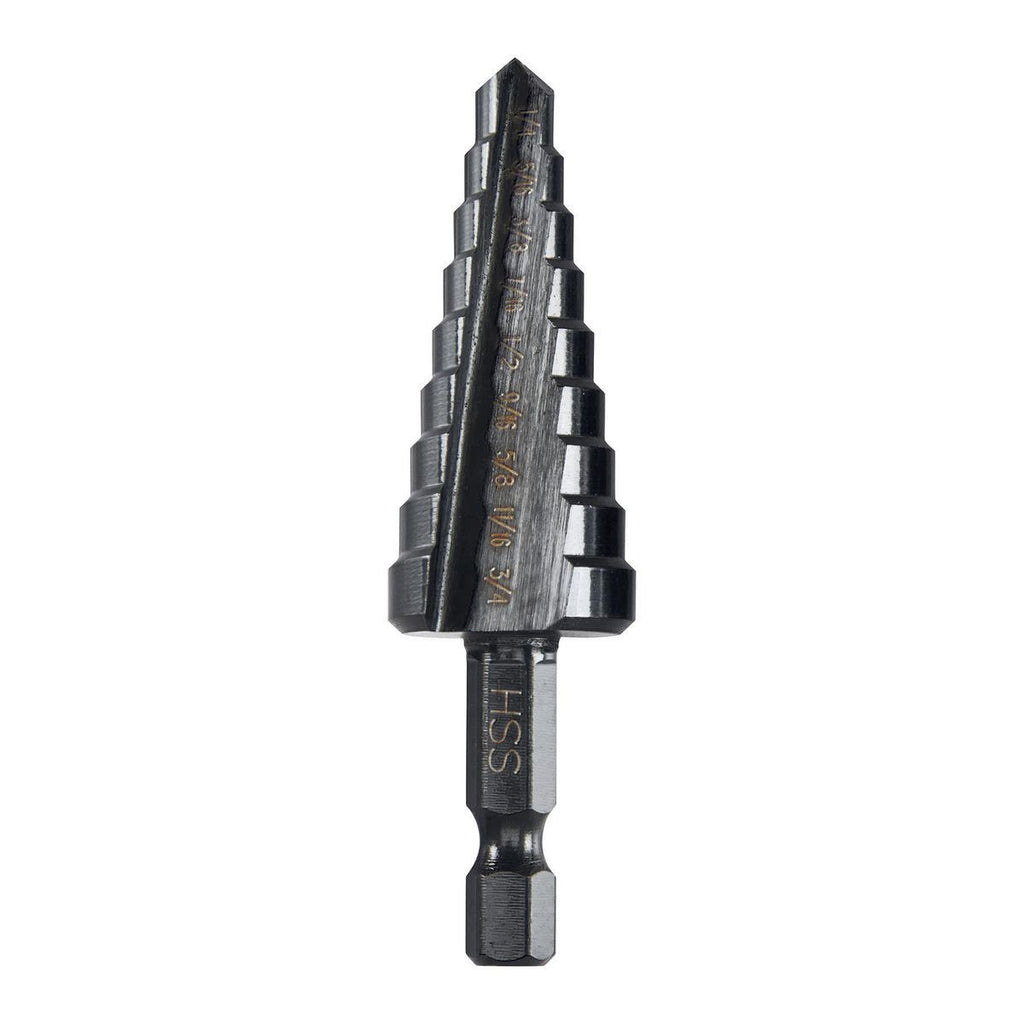 1/4 in. to 3/4 in. Black Oxide Step Drill Bit N6307