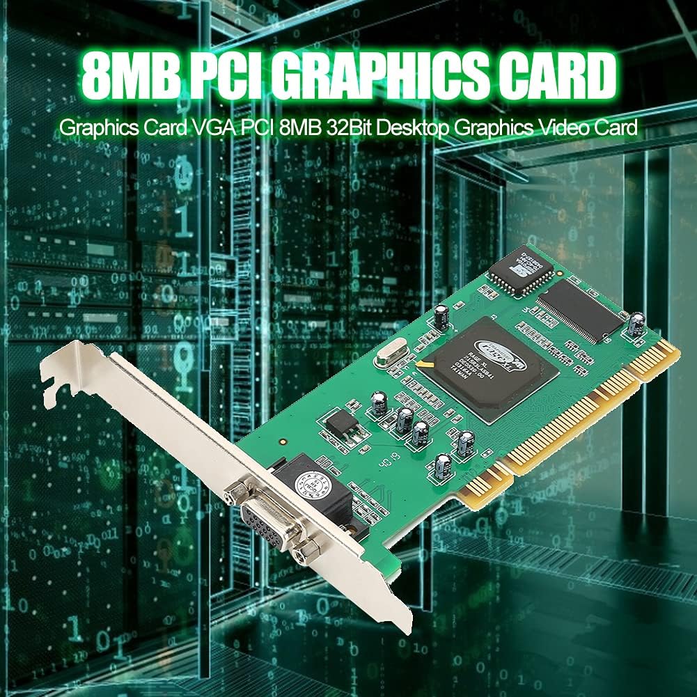 8MB 32Bit Desktop Graphics Video Card PCI Computer Accessories D755160
