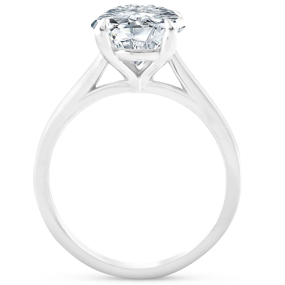 14k White Gold Diamond Solitaire Engagement Ring O59503