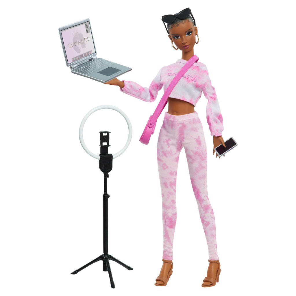 11.5-inch Fashion Doll with 4B Textured Hair, Medium Brown Skin Tone B4068