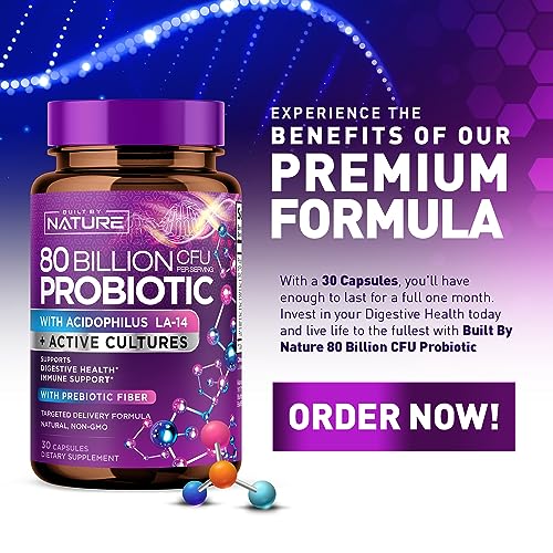 80 Billion CFU Probiotic Supplement - 30 Capsules Q870