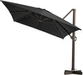 10'x 13' Tan Aluminum Offset Cantilever Umbrella D195906
