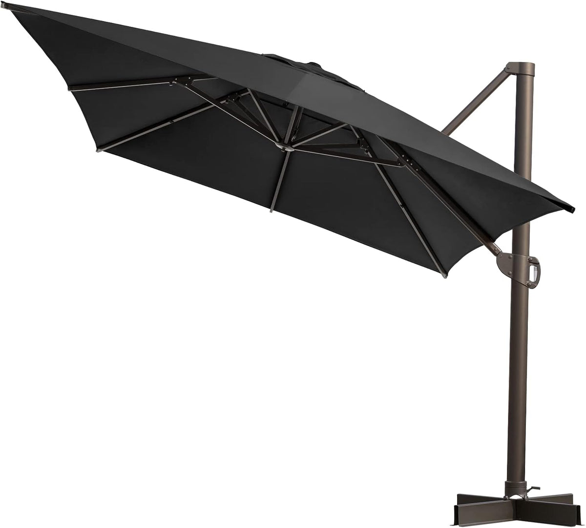 10'x 13' Tan Aluminum Offset Cantilever Umbrella D195906