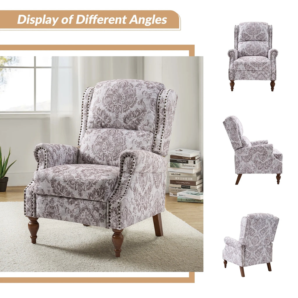 Set of 2 Upholstered Recliner Chairs R445