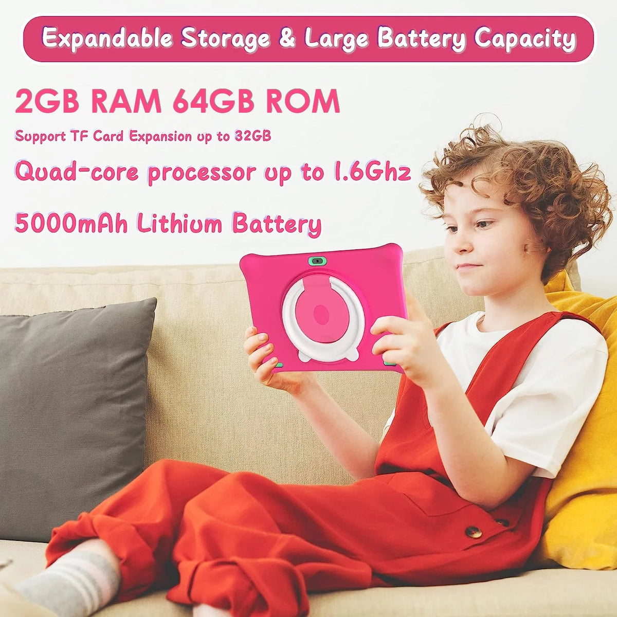 10in Android 12 Kid Education Tablet 2GB RAM 64GB ROM Q42881
