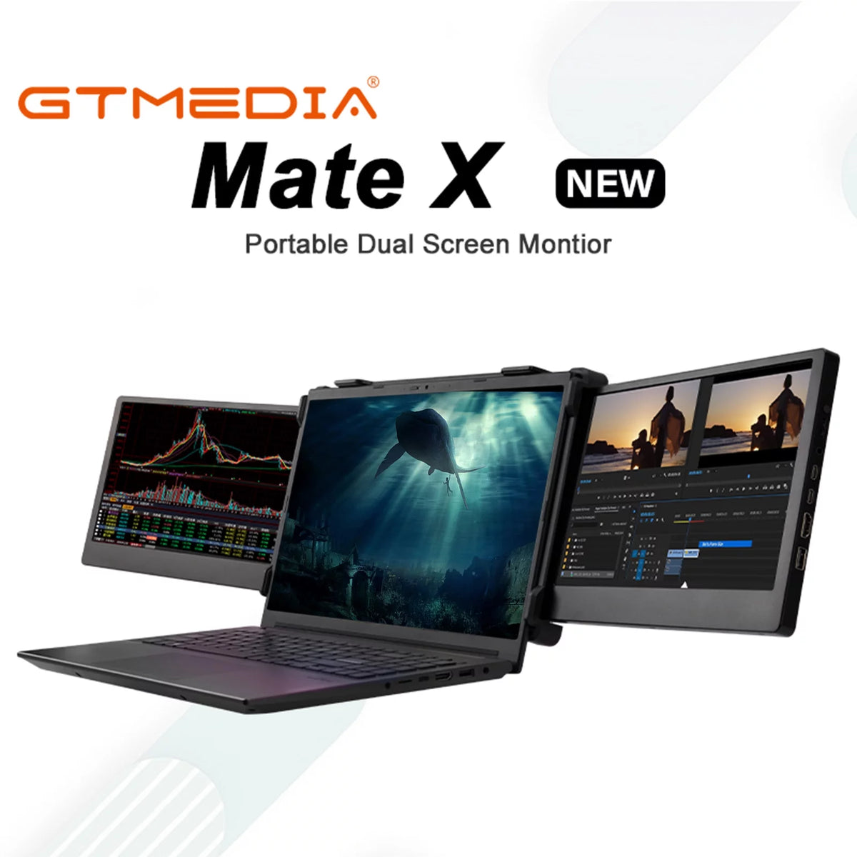 11.6-inch Portable Dual Screen IPS 1080P Monitor P255