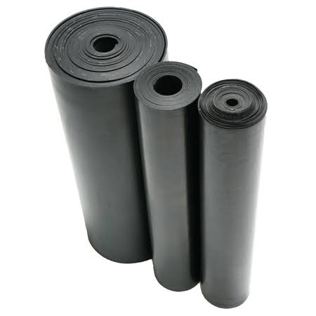 Black 3/16 in. x 36 in. x 96 in. Rubber Sheet M15945