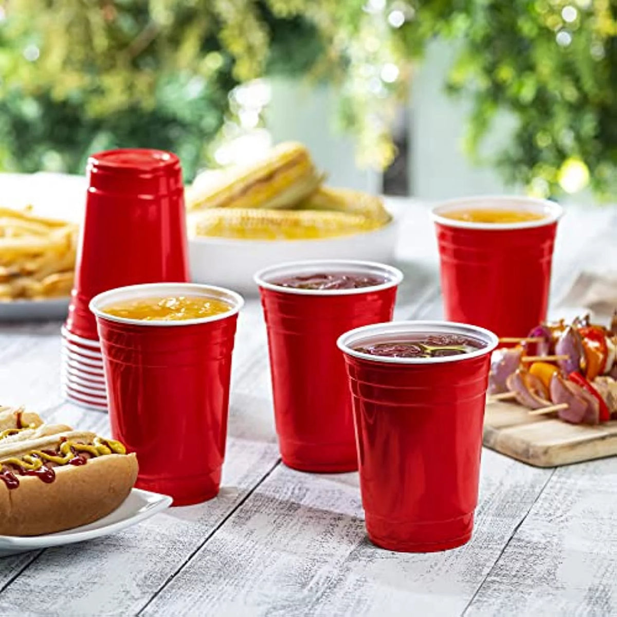 Red 18 Oz. Disposable Plastic Cups K66836