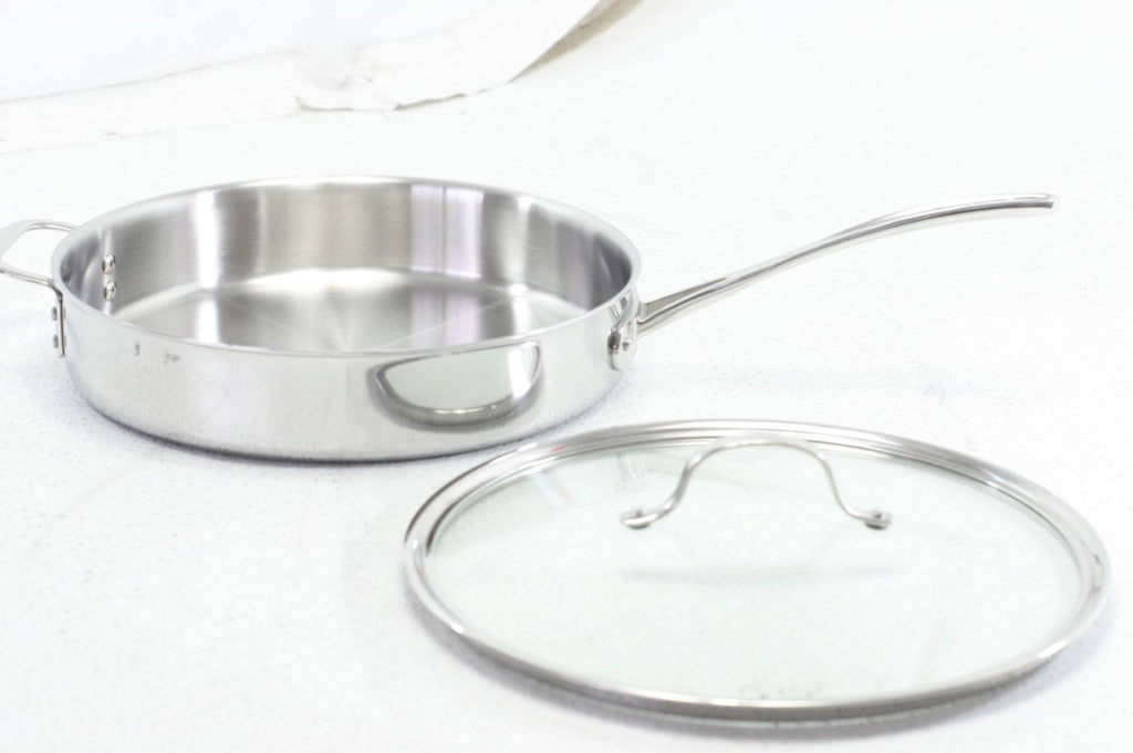 Tri-Ply Stainless Steel 5-Quart Saute Pan with Cover C80556