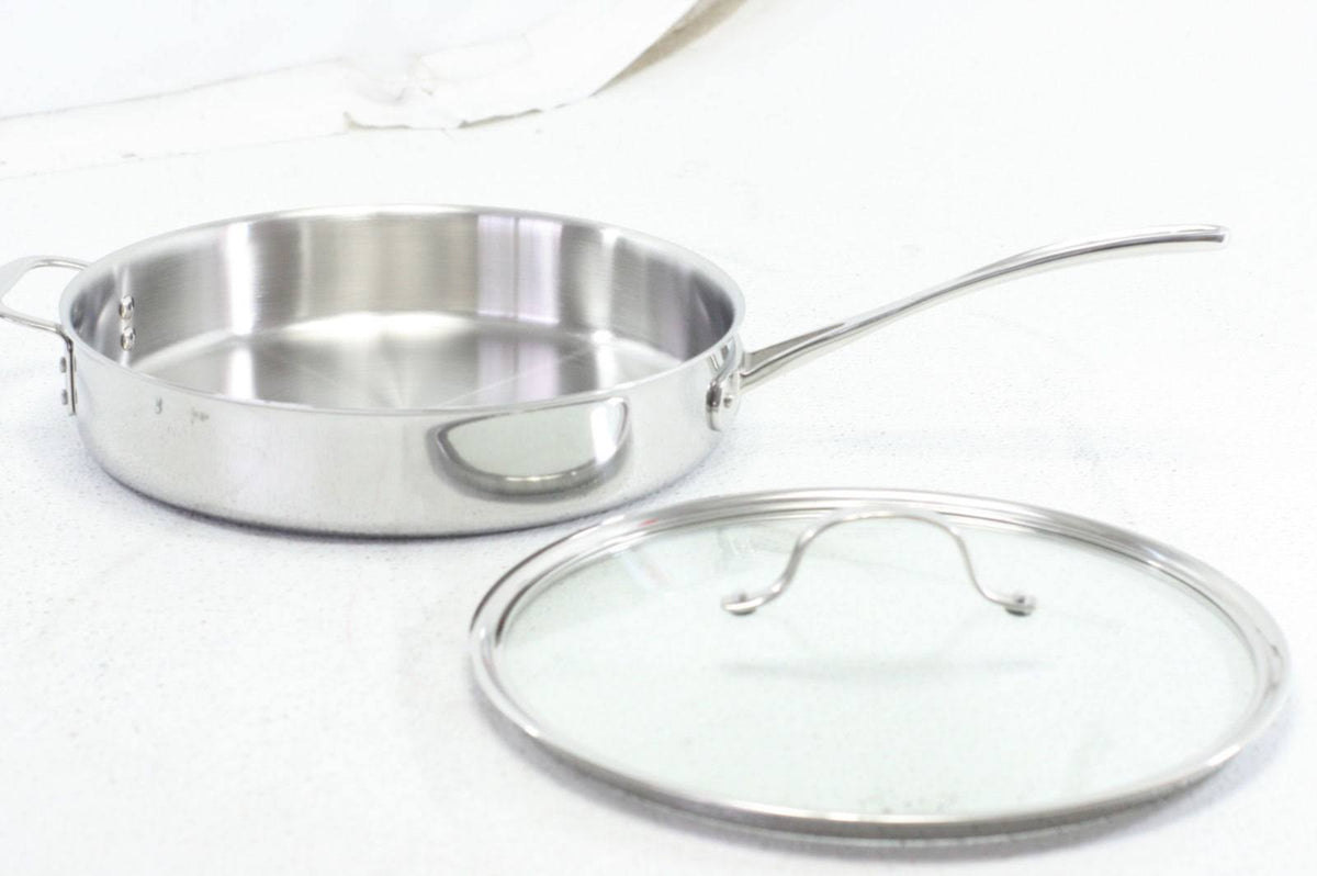 Tri-Ply Stainless Steel 5-Quart Saute Pan with Cover C80556