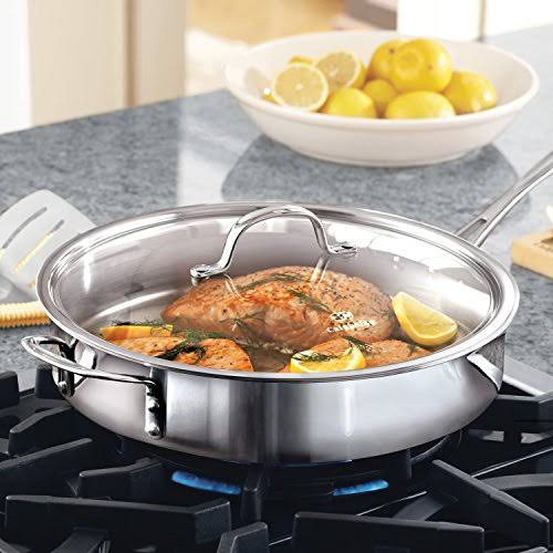 Tri-Ply Stainless Steel 5-Quart Saute Pan with Cover C80556