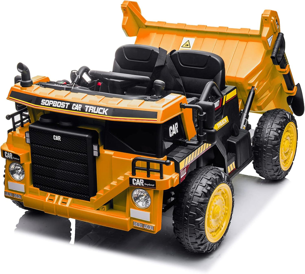 12V Ride On Dump Truck with Electric Dump Bed and Remote Control, Green M988322