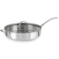 Tri-Ply Stainless Steel 5-Quart Saute Pan with Cover C80556