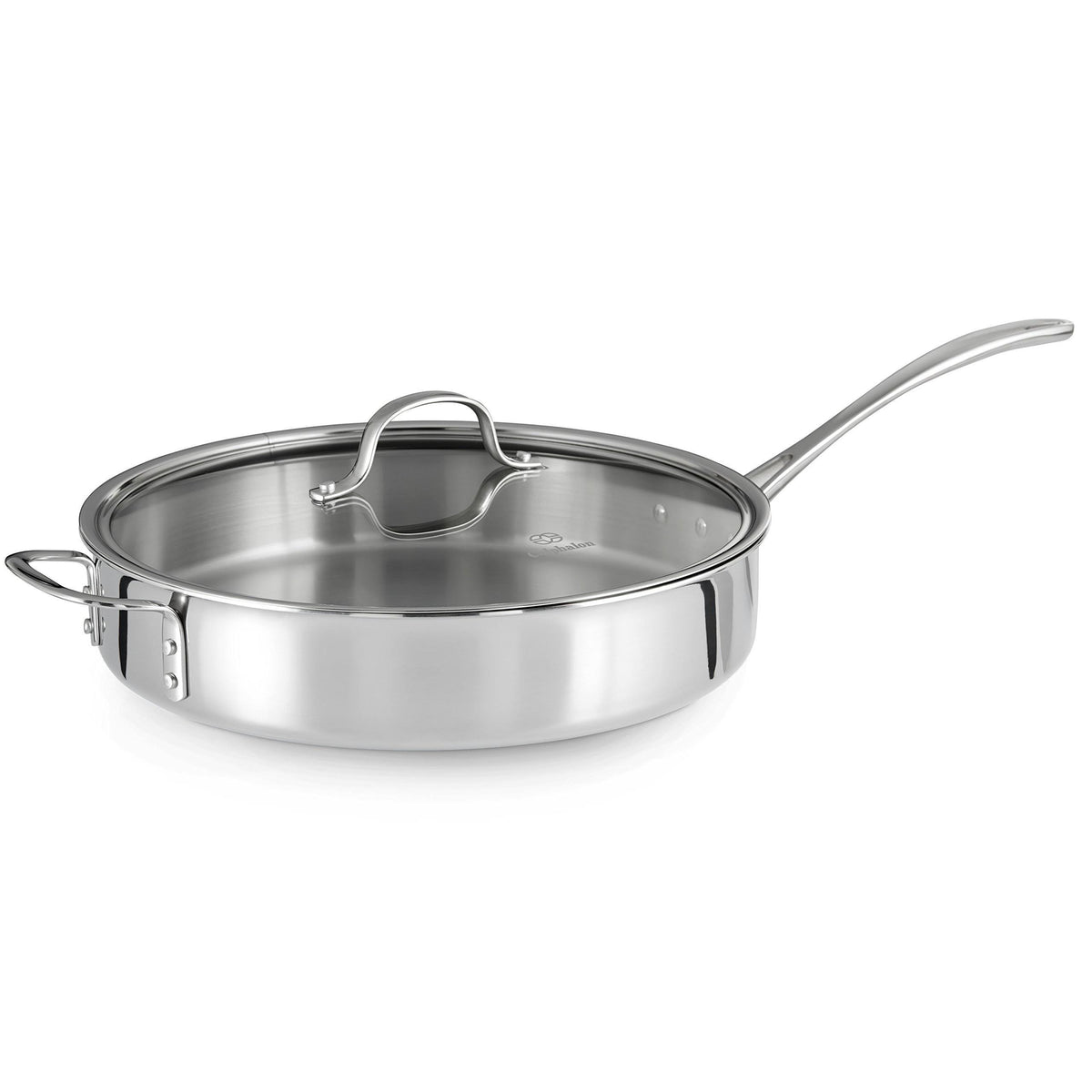 Tri-Ply Stainless Steel 5-Quart Saute Pan with Cover C80556