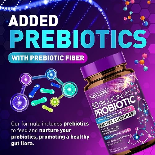 80 Billion CFU Probiotic Supplement - 30 Capsules Q870