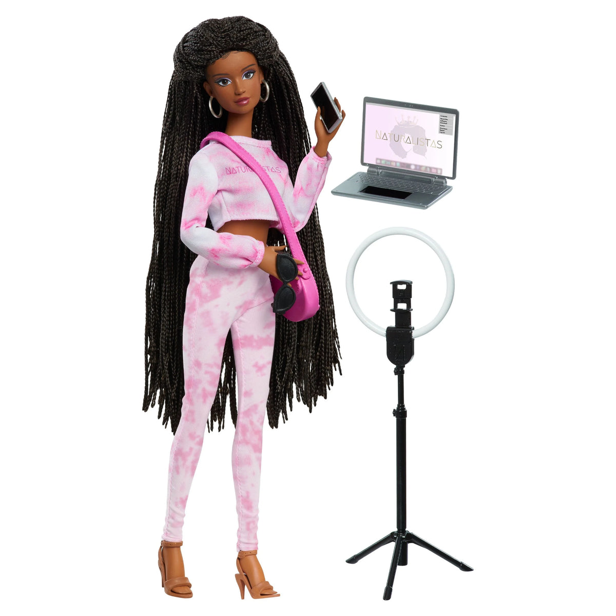 11.5-inch Fashion Doll with 4B Textured Hair, Medium Brown Skin Tone B4068