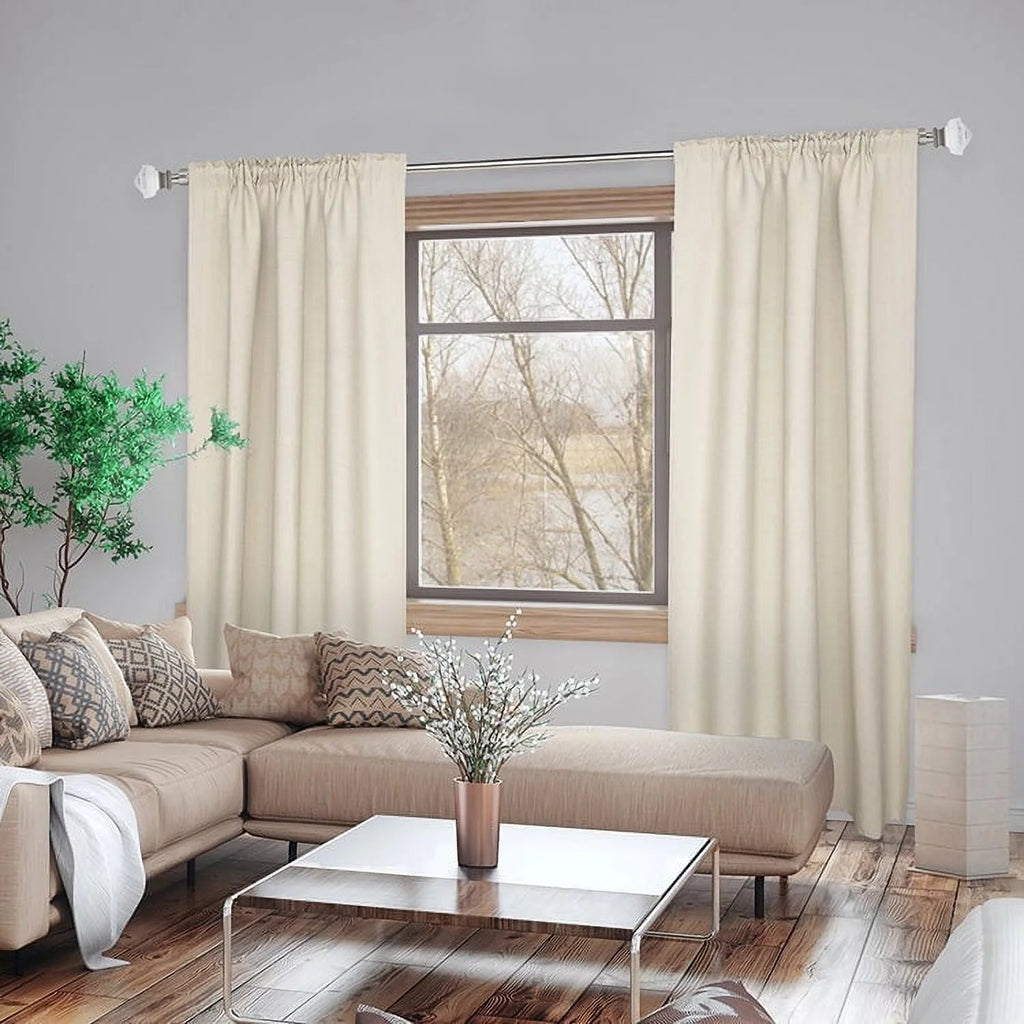1" Curtain Rod Set Brushed Nickel 72"-144" G36753