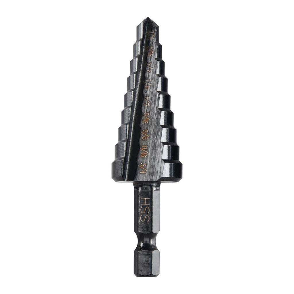 1/4 in. to 3/4 in. Black Oxide Step Drill Bit N6307
