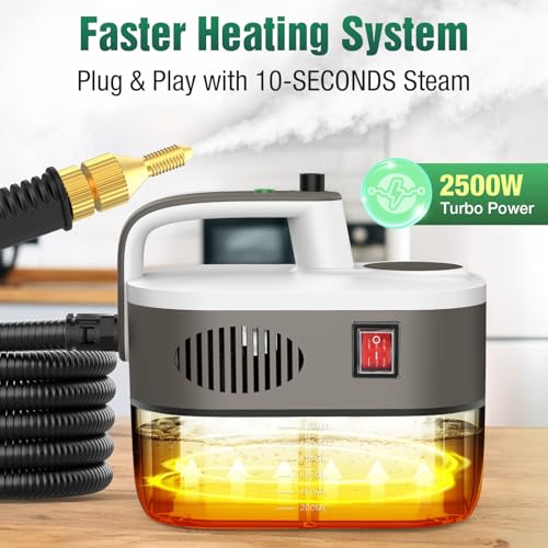 10s Rapid Heating 1.2L Handheld Steam Cleaner A164897